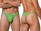 CandyMan Printed Thong - Printed Green
