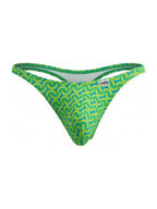 CandyMan Printed Thong - Printed Green