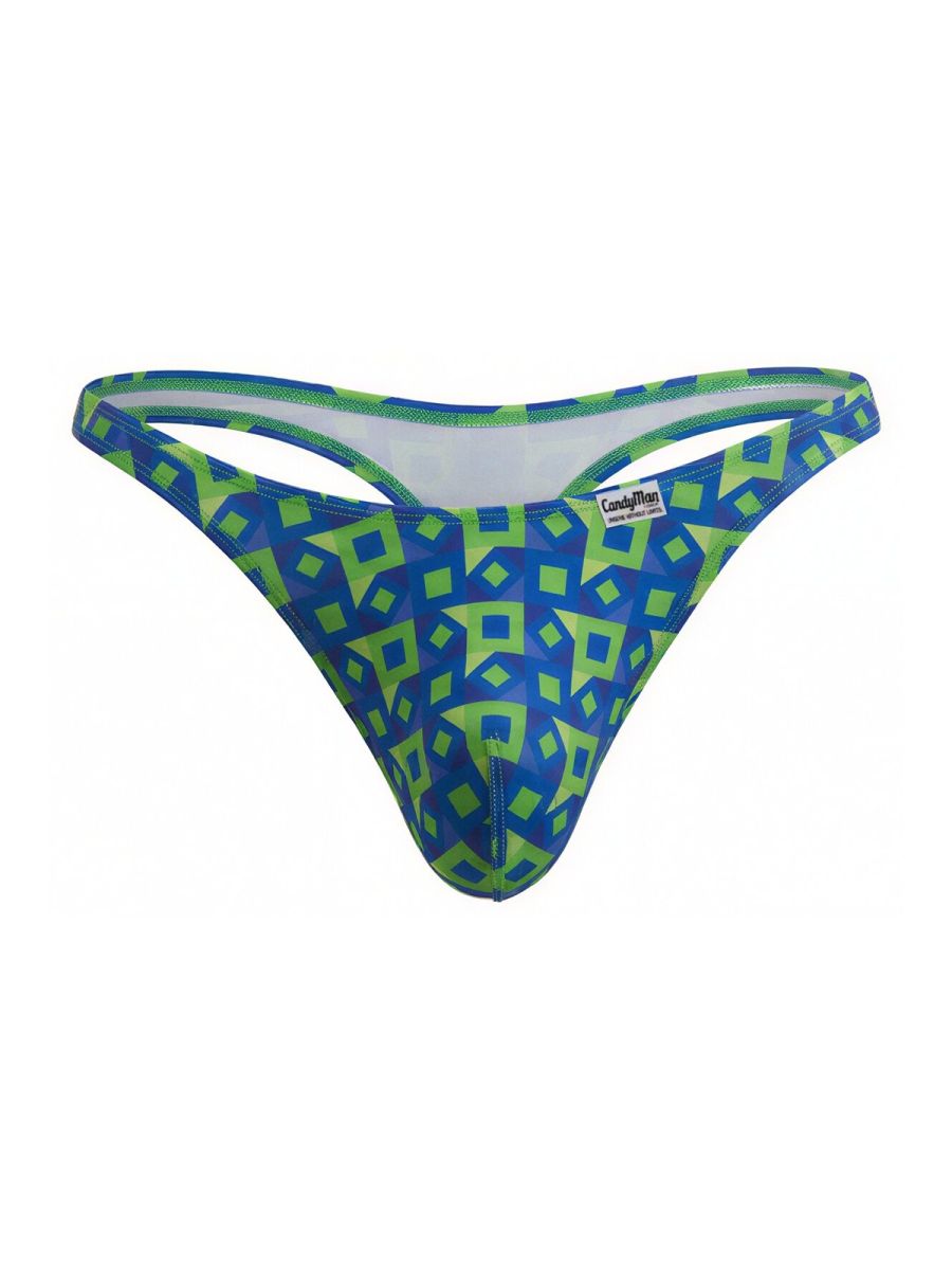 CandyMan Printed Thong - Printed Navy