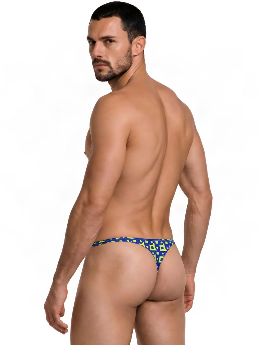 CandyMan Printed Thong - Printed Navy