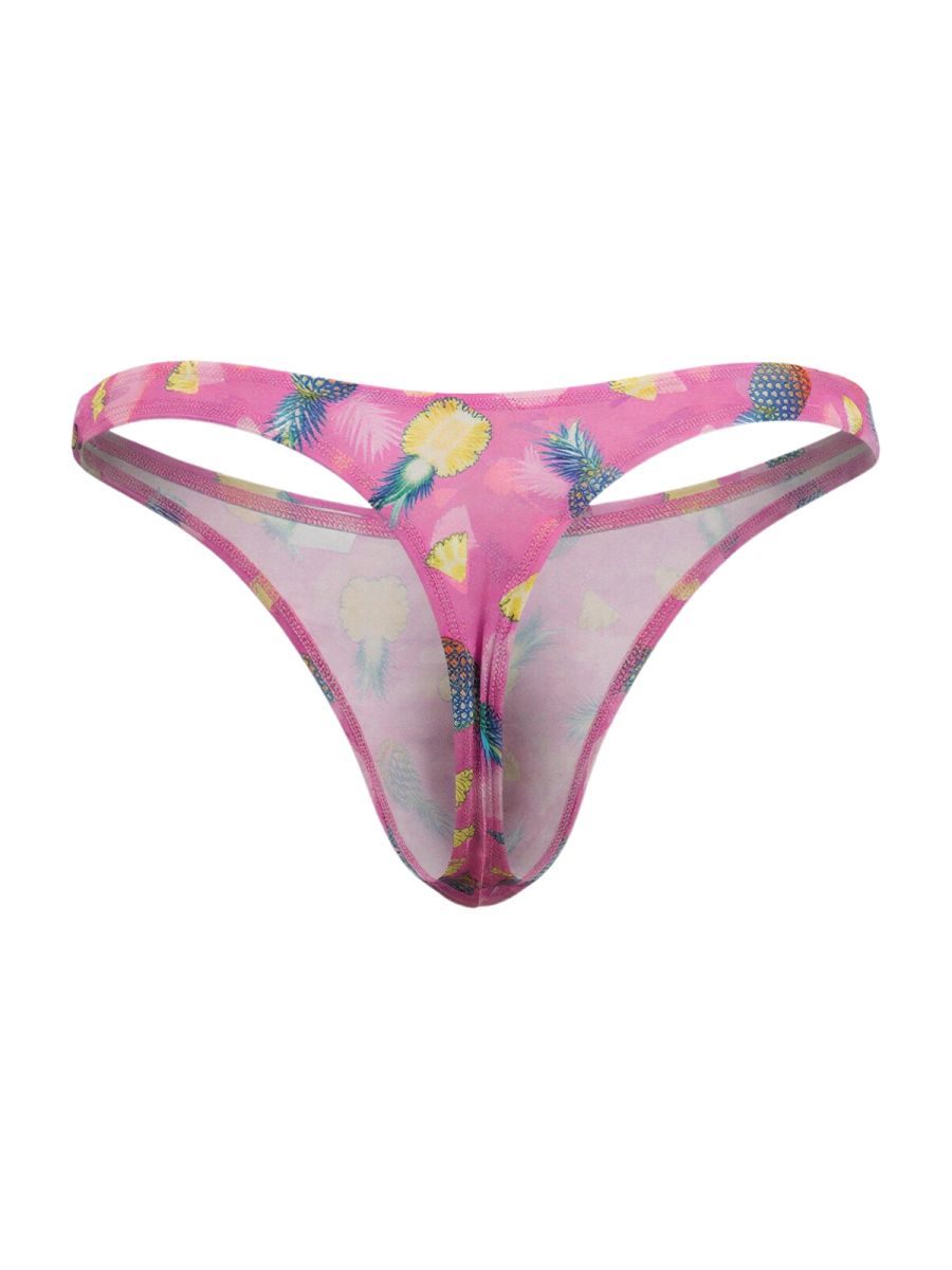CandyMan Printed Thong - Printed Pink