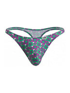 CandyMan Printed Thong - Printed Purple