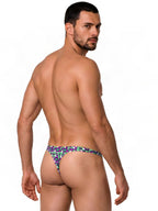CandyMan Printed Thong - Printed Purple