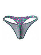 CandyMan Printed Thong - Printed Purple