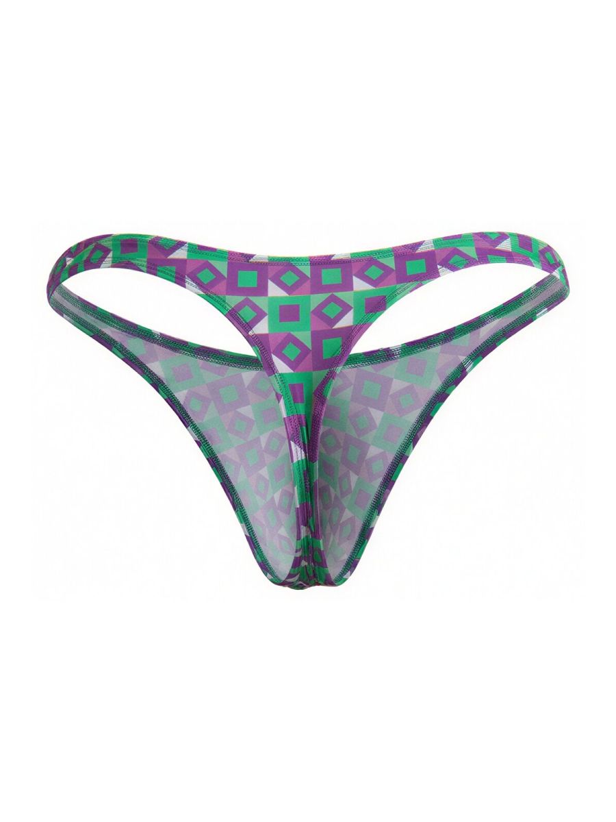 CandyMan Printed Thong - Printed Purple