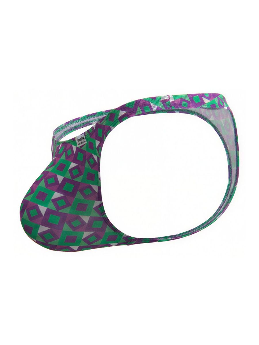CandyMan Printed Thong - Printed Purple