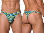 CandyMan Printed Thong - Printed Turquoise