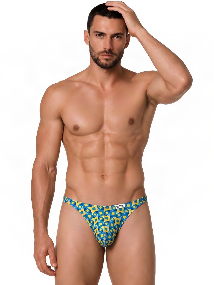 CandyMan Printed Thong - Printed Turquoise