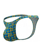 CandyMan Printed Thong - Printed Turquoise