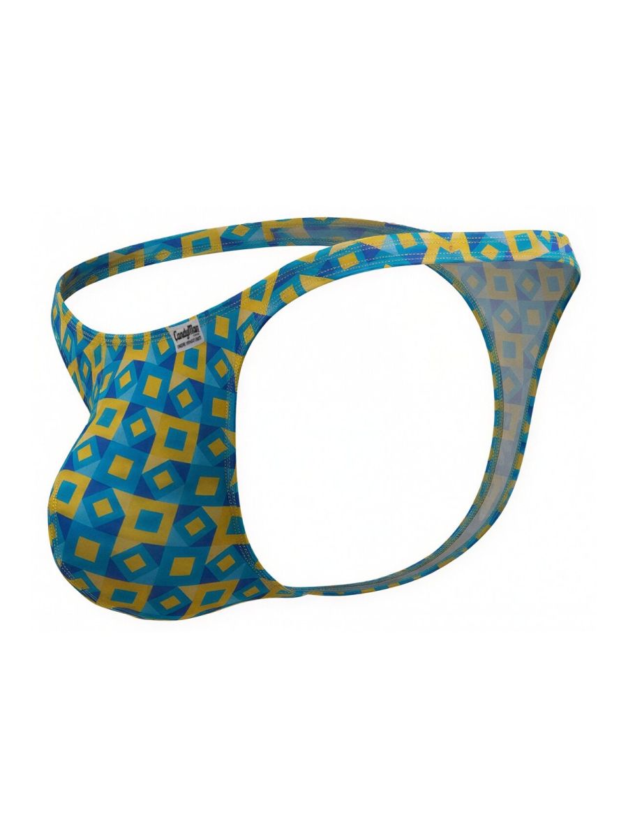 CandyMan Printed Thong - Printed Turquoise