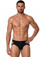 CandyMan Supportive Strappy Jockstrap - Black