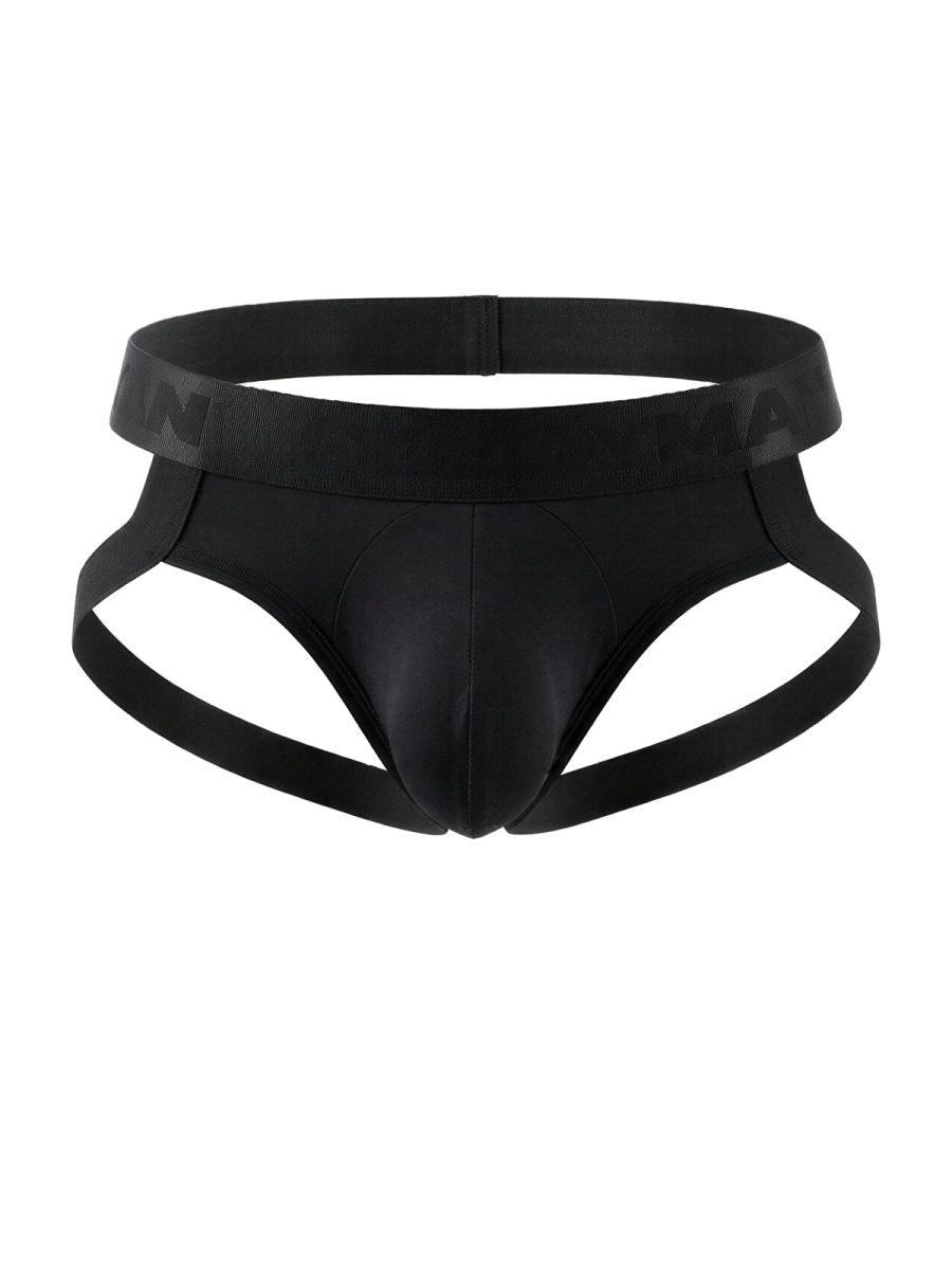 CandyMan Supportive Strappy Jockstrap - Black