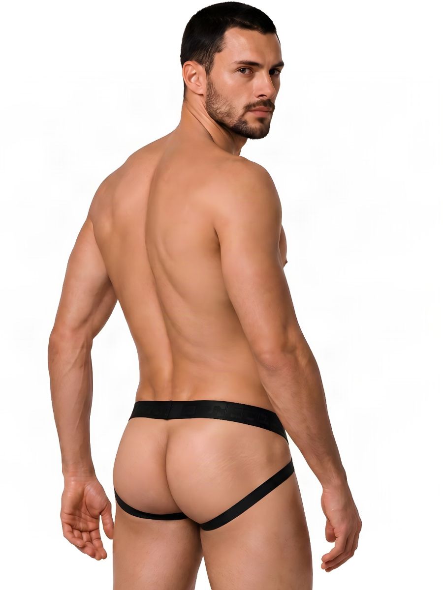 CandyMan Supportive Strappy Jockstrap - Black