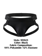 CandyMan Supportive Strappy Jockstrap - Black