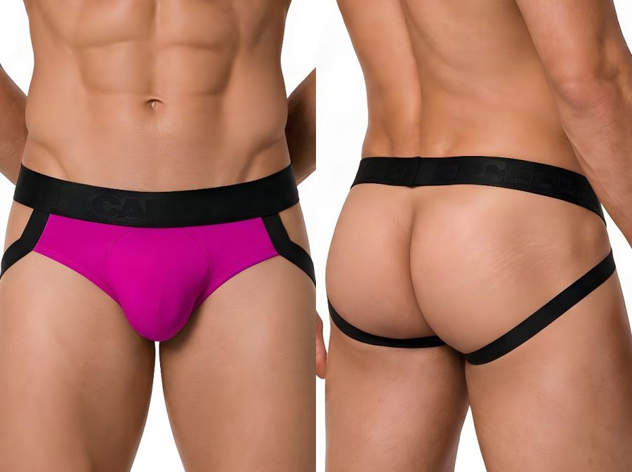 CandyMan Supportive Strappy Jockstrap - Magenta