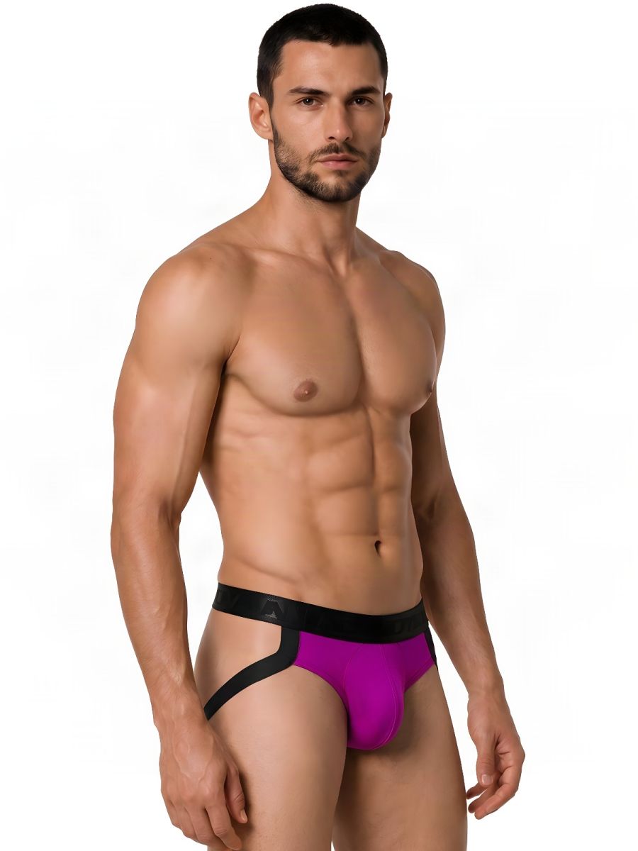 CandyMan Supportive Strappy Jockstrap - Magenta