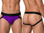 CandyMan Supportive Strappy Jockstrap - Orchid