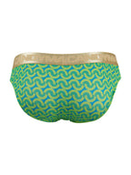 CandyMan Printed Briefs - Printed Green
