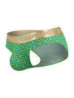 CandyMan Printed Briefs - Printed Green