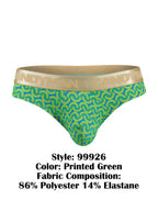 CandyMan Printed Briefs - Printed Green