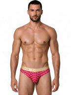 CandyMan Printed Briefs - Printed Pink