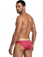 CandyMan Printed Briefs - Printed Pink