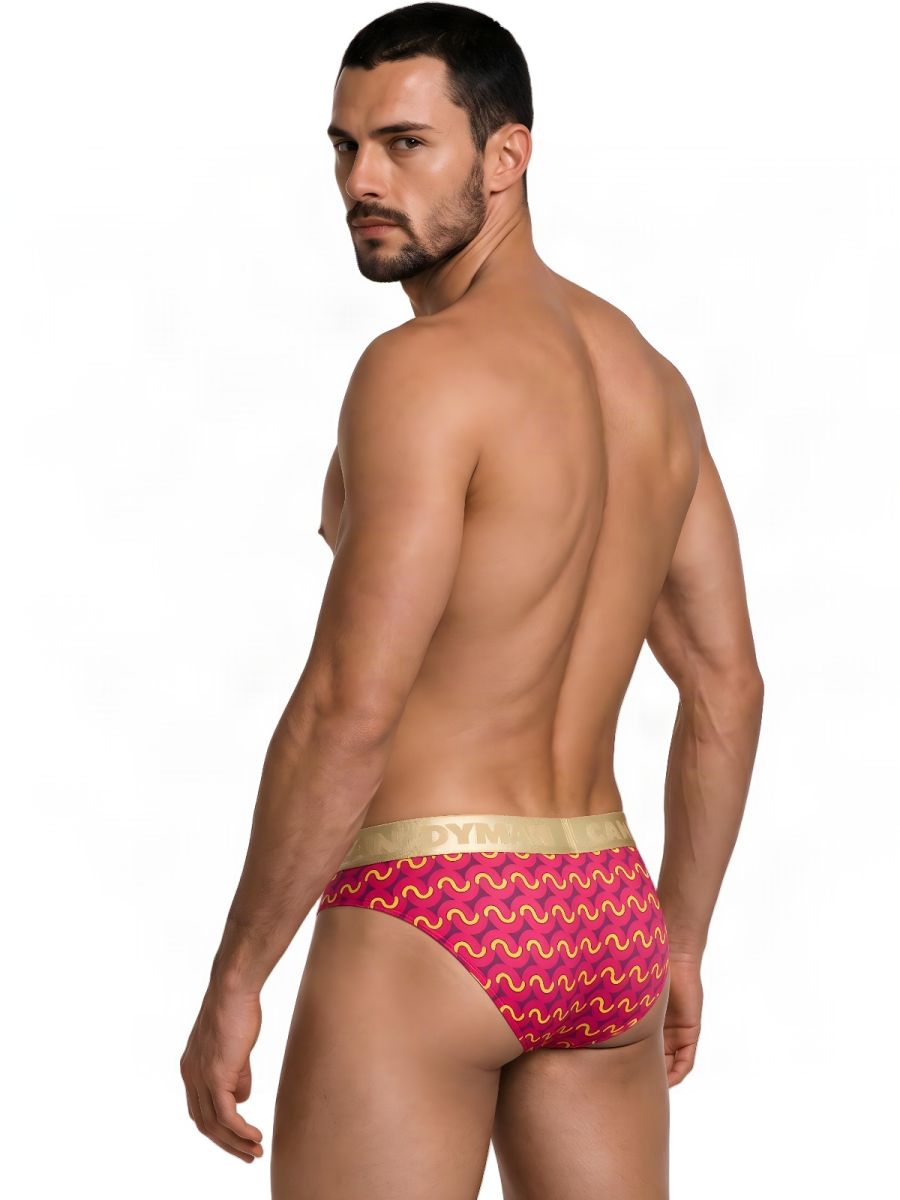 CandyMan Printed Briefs - Printed Pink