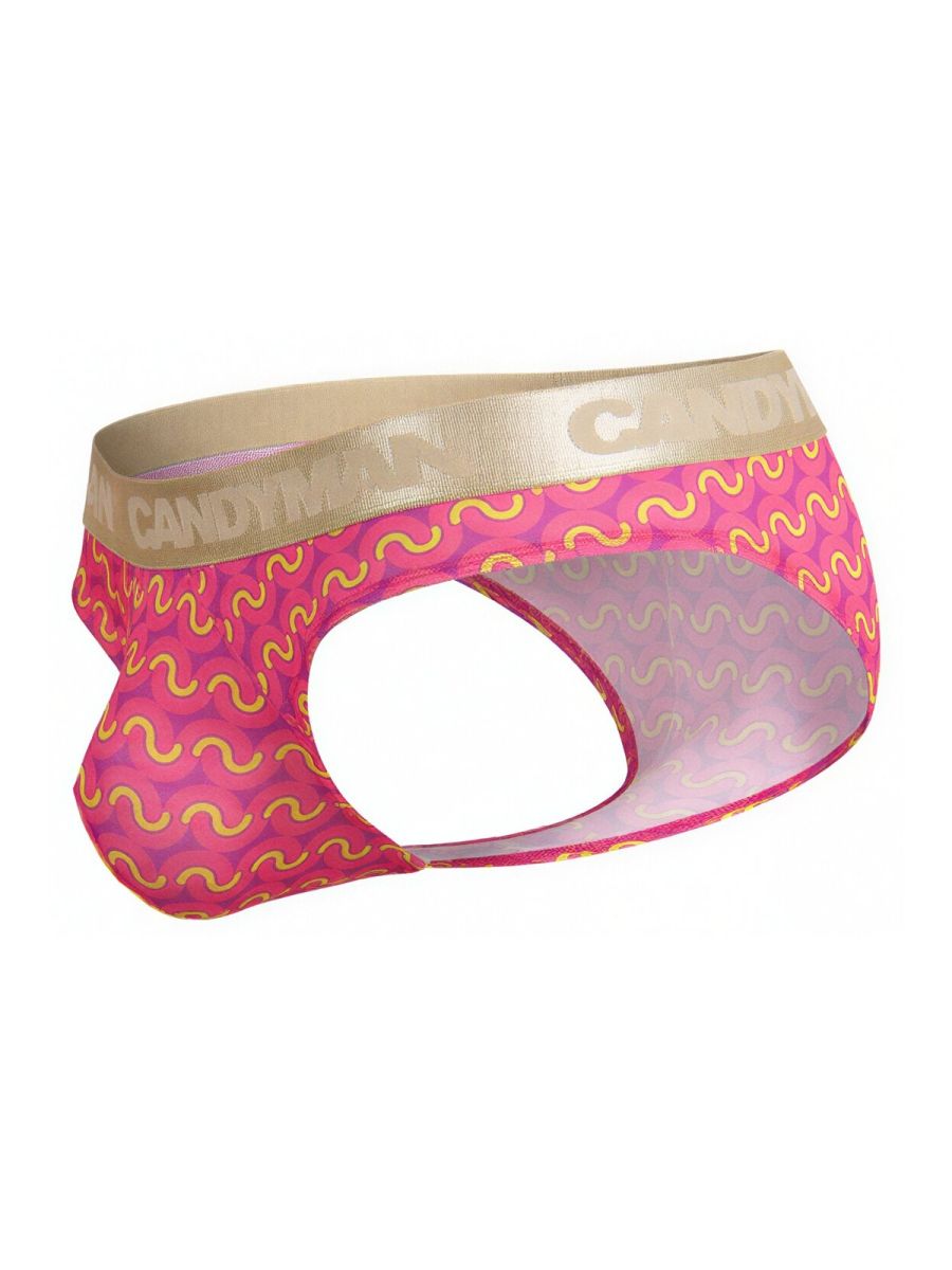 CandyMan Printed Briefs - Printed Pink