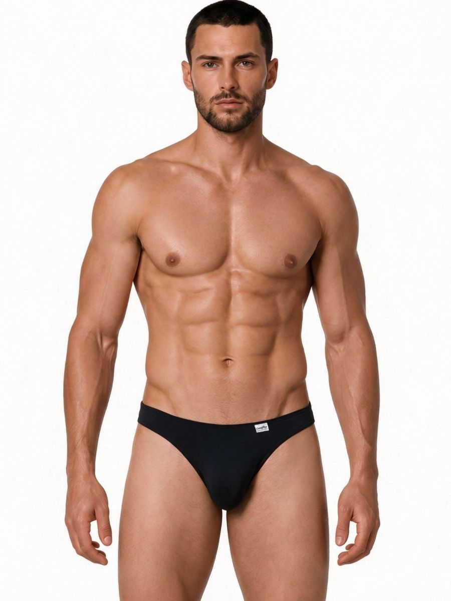 CandyMan Bikini Sleek Low Rise Brief - Black