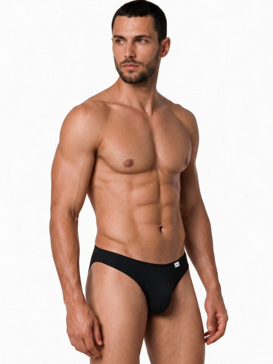 CandyMan Bikini Sleek Low Rise Brief - Black