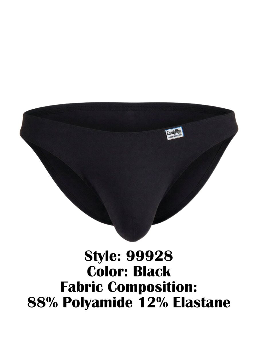CandyMan Bikini Sleek Low Rise Brief - Black