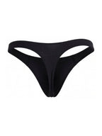 CandyMan Sleek Low Rise Thong - Black
