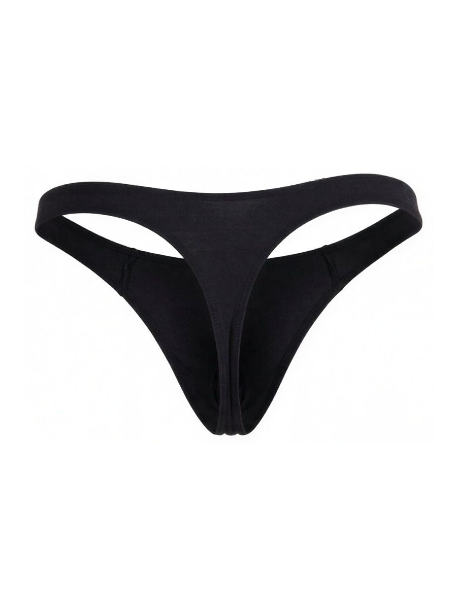 CandyMan Sleek Low Rise Thong - Black