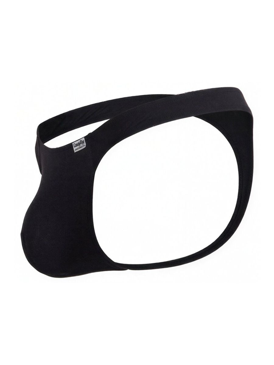CandyMan Sleek Low Rise Thong - Black