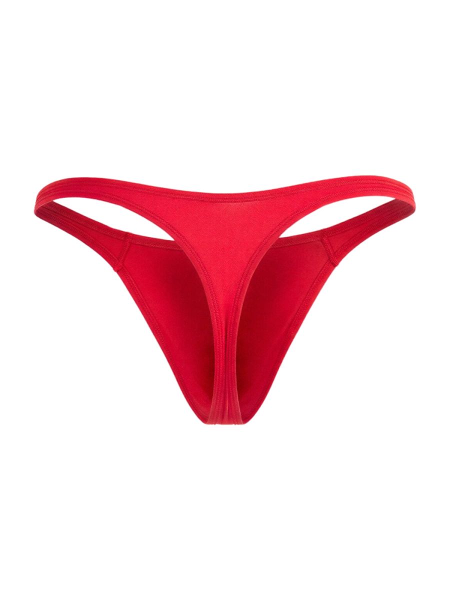 CandyMan Sleek Low Rise Thong - Red