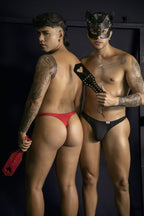 CandyMan Sleek Low Rise Thong - Red