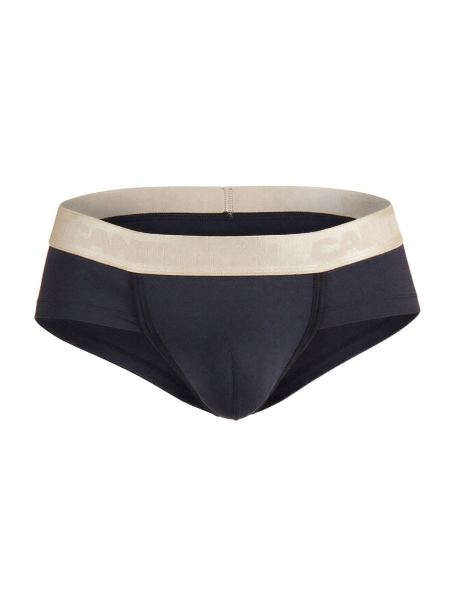 CandyMan Sleek Contour Briefs - Black-Gold