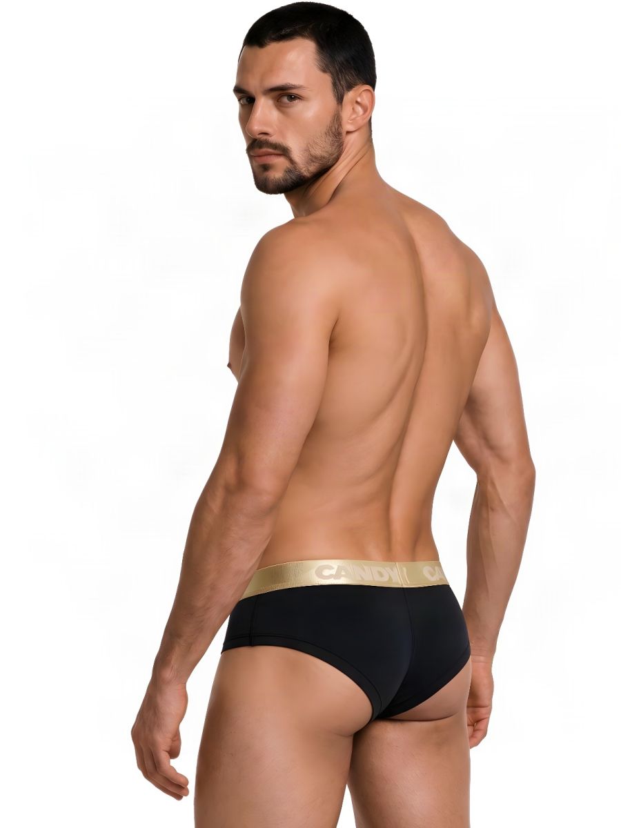 CandyMan Sleek Contour Briefs - Black
