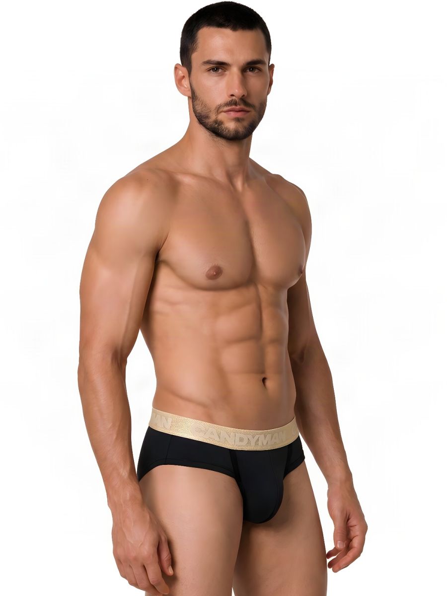 CandyMan Sleek Contour Briefs - Black