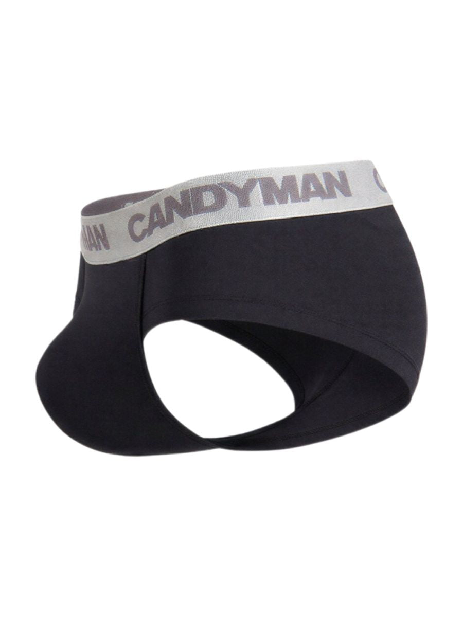 CandyMan Sleek Contour Briefs - Black