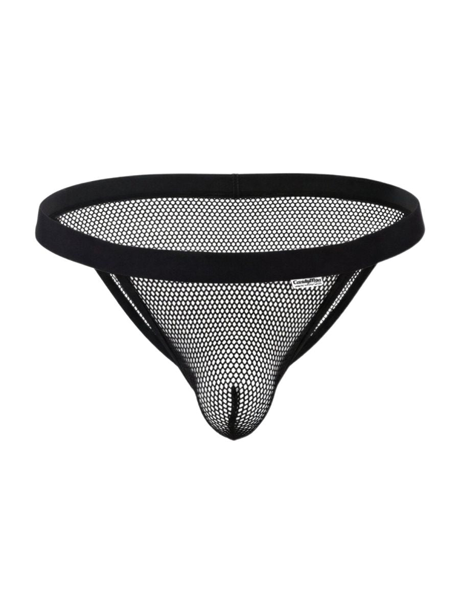 CandyMan Seductive Mesh Bikini - Black Mesh