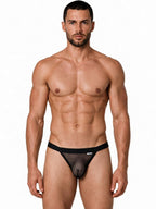CandyMan Seductive Mesh Bikini - Black Mesh