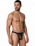 CandyMan Seductive Mesh Bikini - Black Mesh