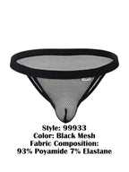 CandyMan Seductive Mesh Bikini - Black Mesh