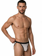 CandyMan Seductive Mesh Bikini - White Mesh