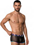 CandyMan Breathable Mesh Tropical Trunks - Black