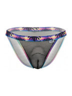 CandyMan Tropical Mesh Low Rise Briefs - Black