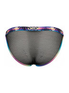 CandyMan Tropical Mesh Low Rise Briefs - Black