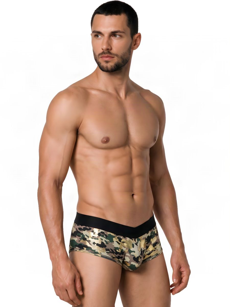 CandyMan Supportive Contour Pouch Low Rise Trunks - Camo