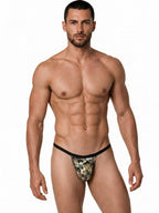 CandyMan Minimalist Low Rise Micro Thong - Camo